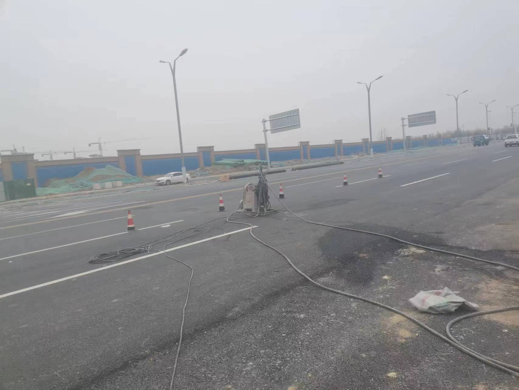 光村镇马路注浆